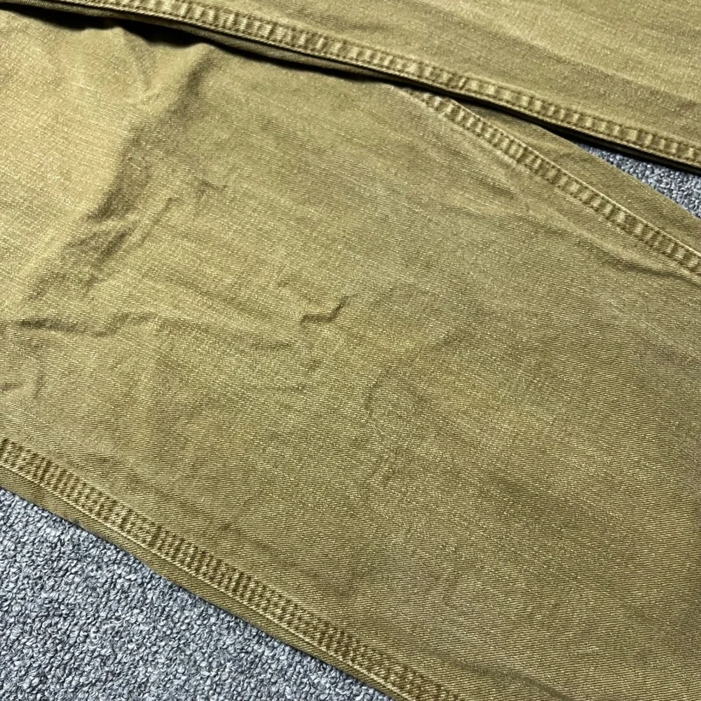 Vintage Lee Dungarees Carpenter Pants 34x30 Brown Canvas Workwear Utility 90s